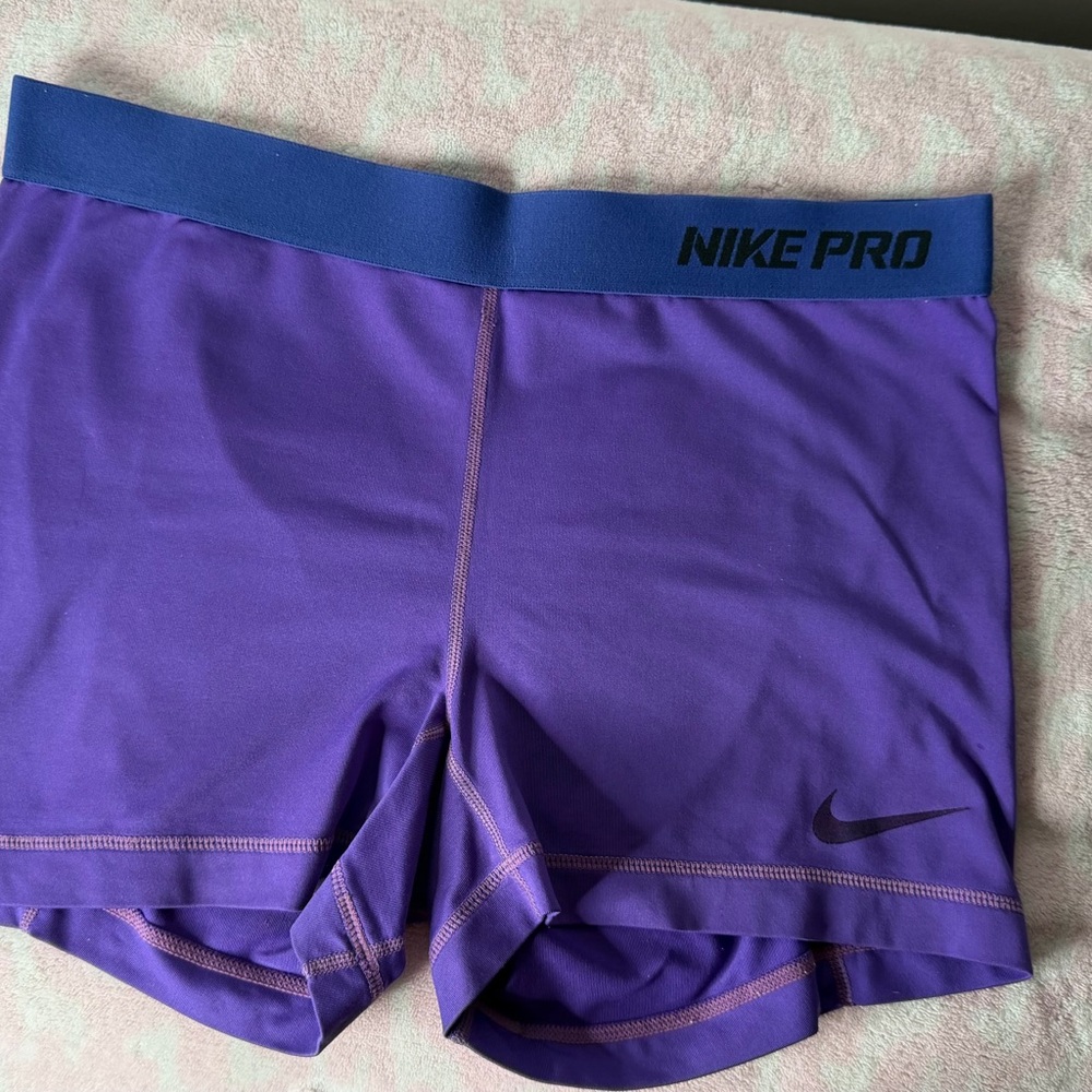 Nike Pro Purple Athletic Shorts